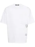Spoonyard coordinate-embroidered cotton T-shirt - White