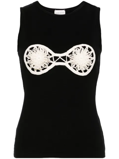 Magda Butrym crochet-detail tank top