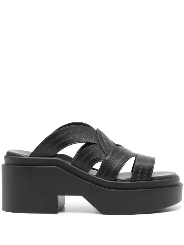 Clergerie Neji 80mm Leather Mules Black FARFETCH AE