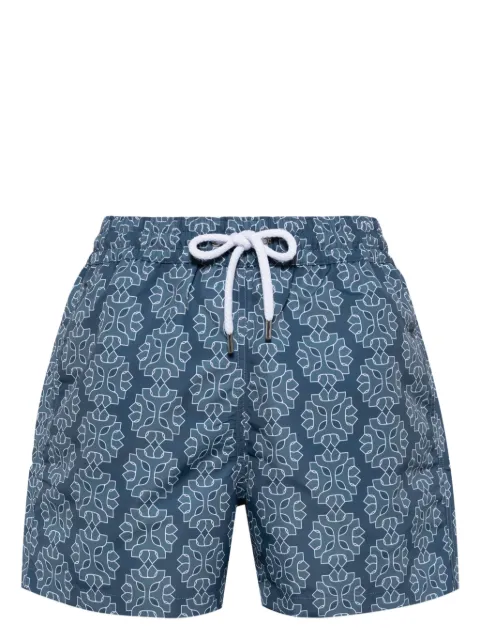Frescobol Carioca Medalhao Sport patterned swim shorts