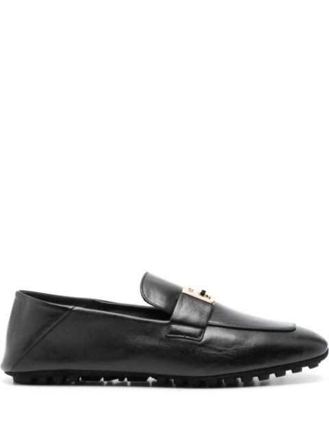 FENDI Baguette leather loafers