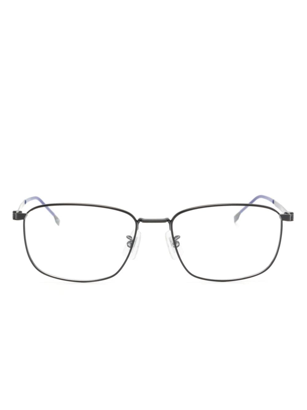 Hugo Boss Rectangle-frame Glasses In Black