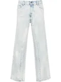 PDF Towers mid-rise straight-leg jeans - Blue