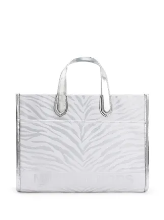 Michael Michael Kors Large Gigi Tote Bag Silver FARFETCH CA