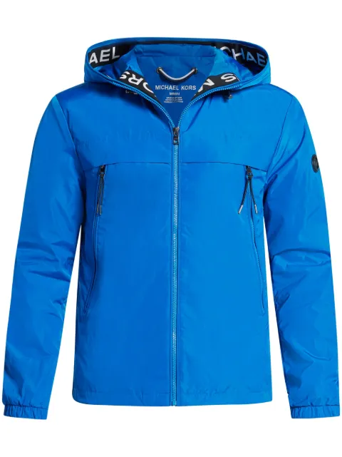 Michael Kors zip-up hooded windbreaker