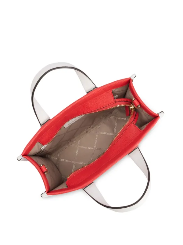 Gigi red leather handbag discount