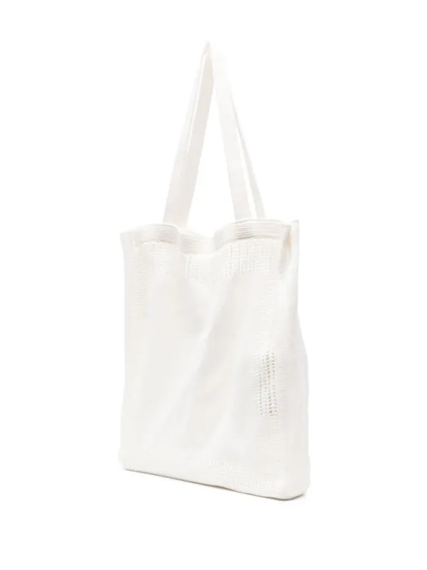 White cotton tote bag deals