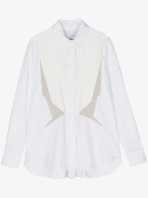 Fumito Ganryu long-sleeve cotton-blend shirt