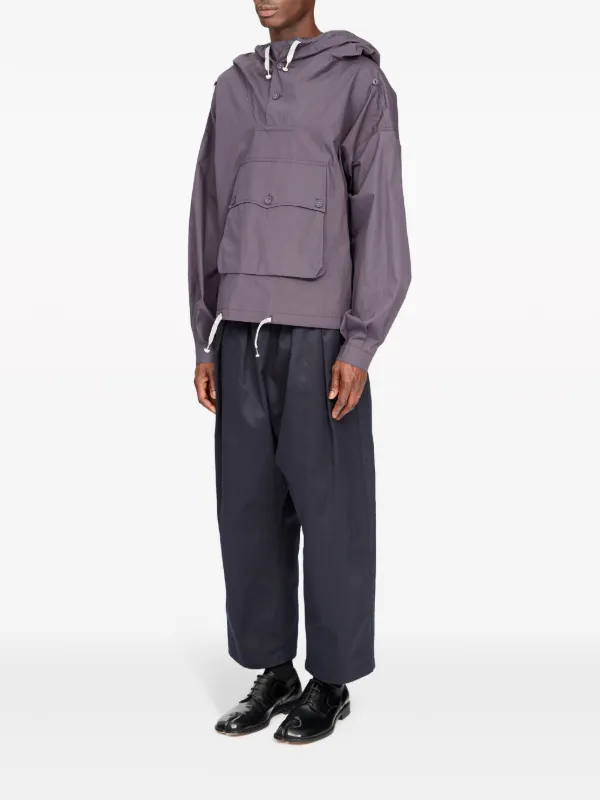 ジャケット・アウター Maison margiela 20AW HOODED COAT Maison Margiela Coated Hooded Jacket | Purple | FARFETCH