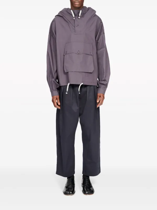 ジャケット・アウター Maison margiela 20AW HOODED COAT Maison Margiela Coated Hooded Jacket | Purple | FARFETCH