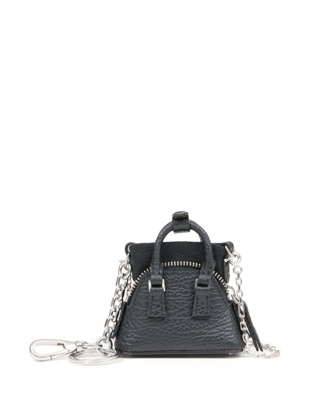Shop Maison Margiela 5ac Classique Leather Mini Bag In 黑色