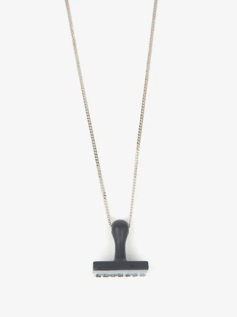 MM6 Maison Margiela Stamp pendant necklace 
