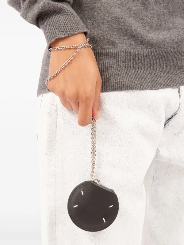 Maison Margiela Mirror Leather chain-pocket | Black