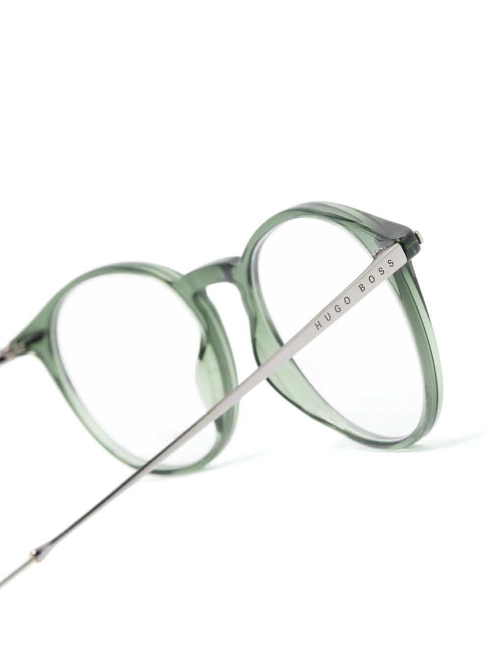 Shop Hugo Boss 1190it Round-frame Glasses In Grün