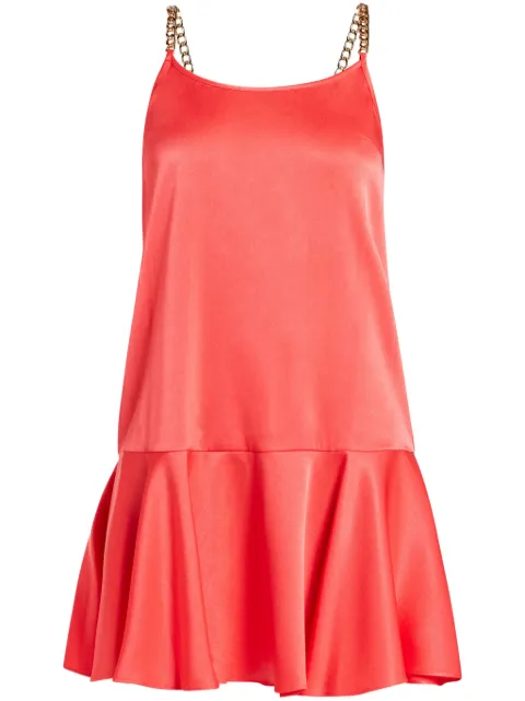 Michael Kors peplum-hem satin minidress