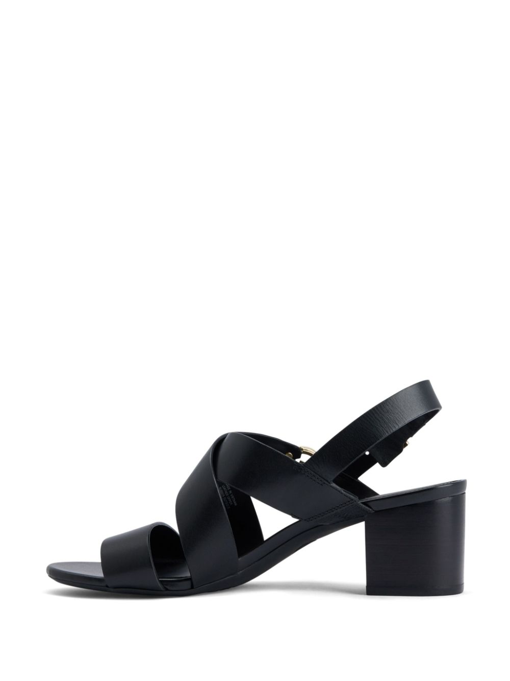 Michael Kors Vera logo-plaque leather sandals Black