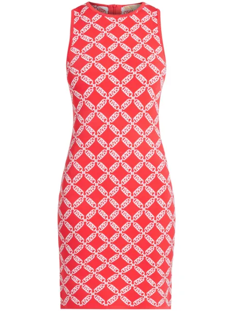 Michael Michael Kors Empire Logo-jacquard sleeveless minidress