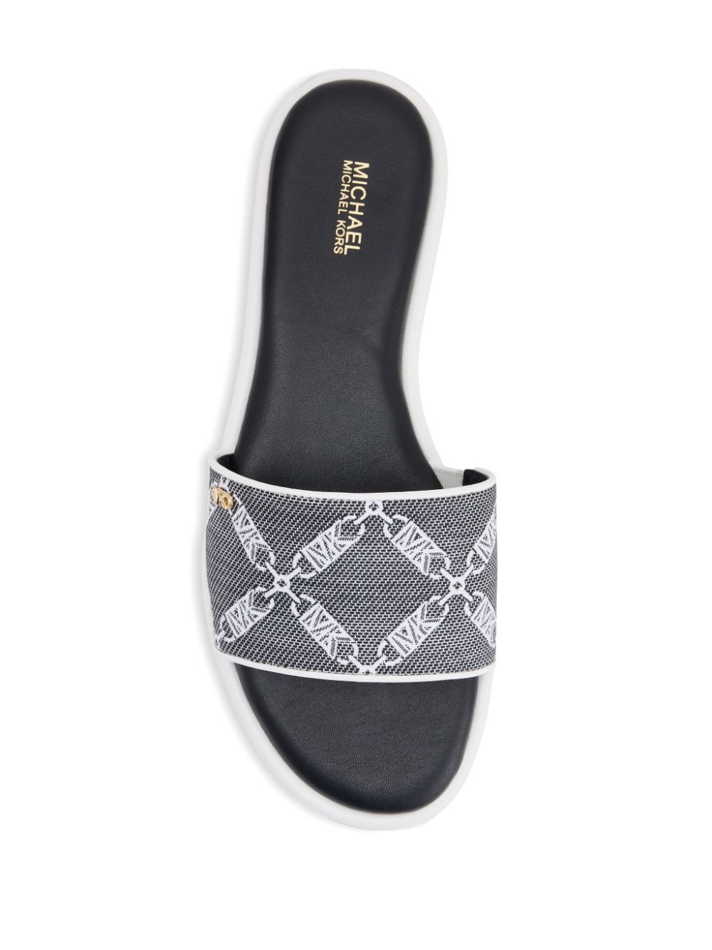 Michael Kors Saylor monogram-print sandals Black