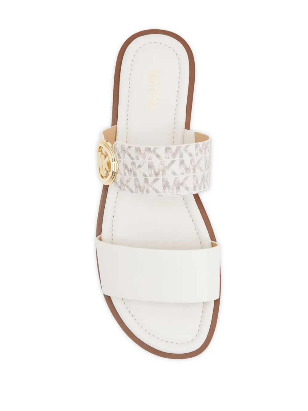 Michael Kors Vera leren sandalen Beige