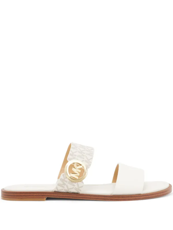 Ladies Sandals Michael Kors Gold Flat Sandals Girls Michael Kors