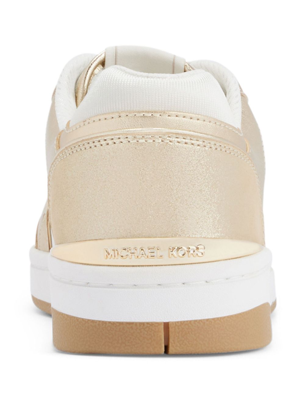 Michael Kors Rebel metallic leather sneakers Gold