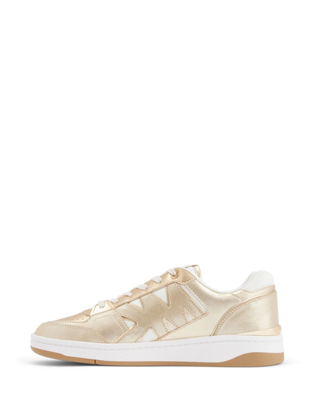 Michael Kors Rebel metallic leather sneakers Gold