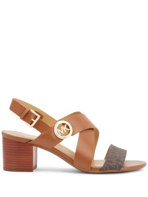 Michael Kors Sandália Vera de couro com logo