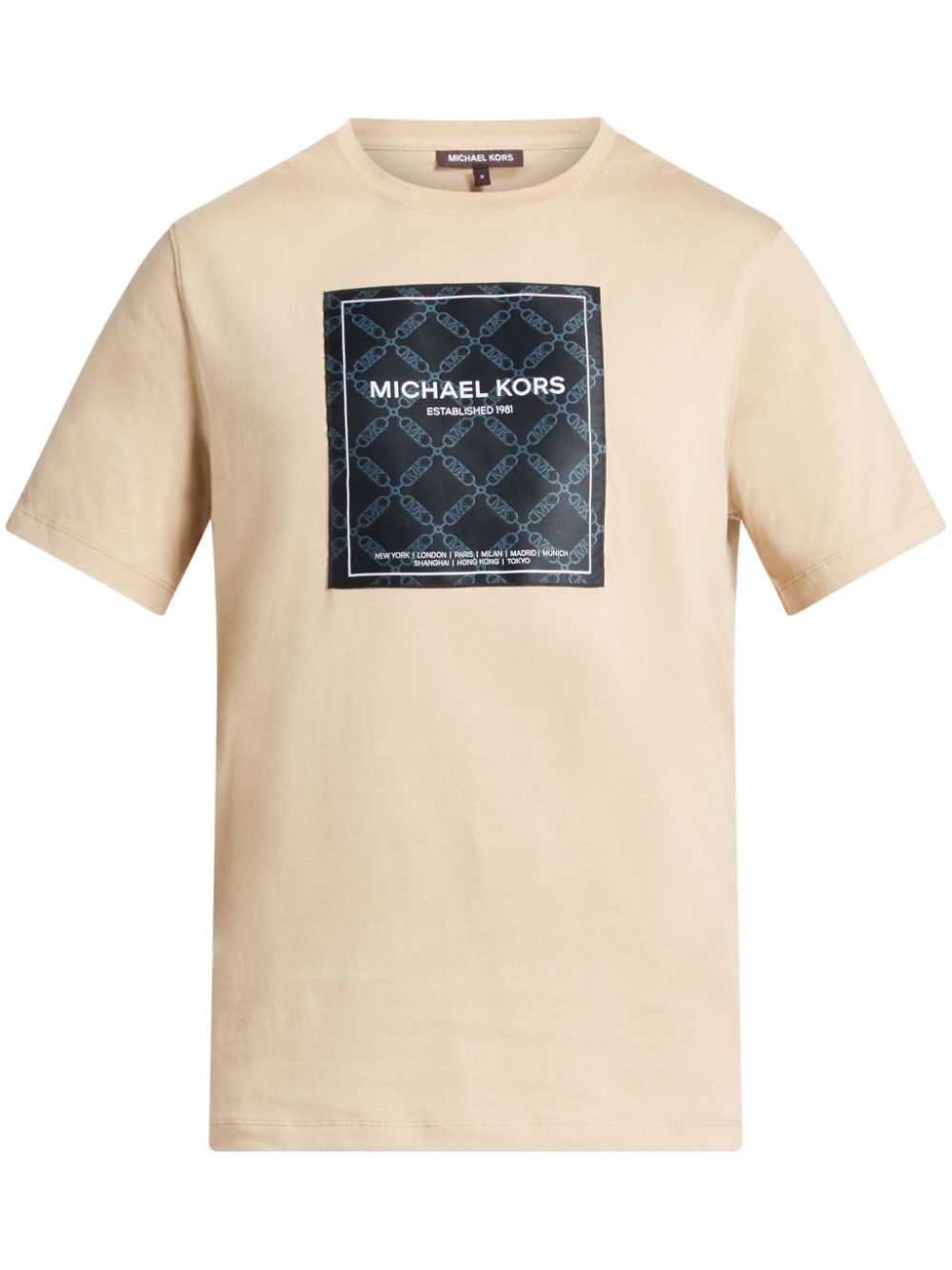 Michael Kors Empire Flagship T Shirt In Nude