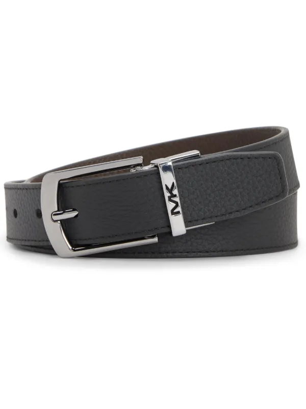 Michael Kors Reversible Leather Belt Black FARFETCH CA