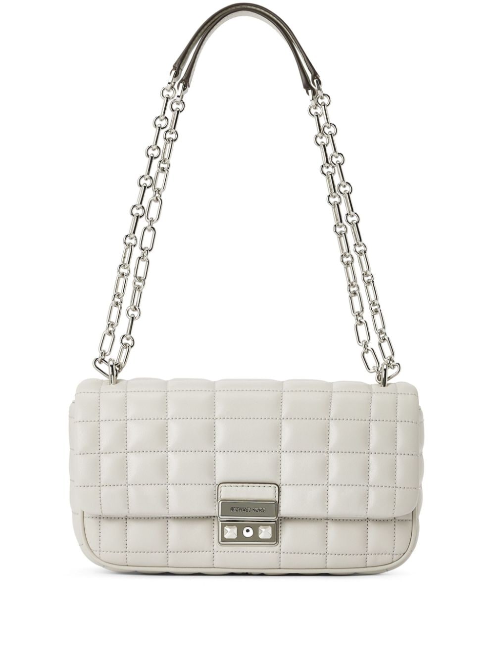 Michael Kors Small Tribeca Quilted Shoulder Bag In Neutral