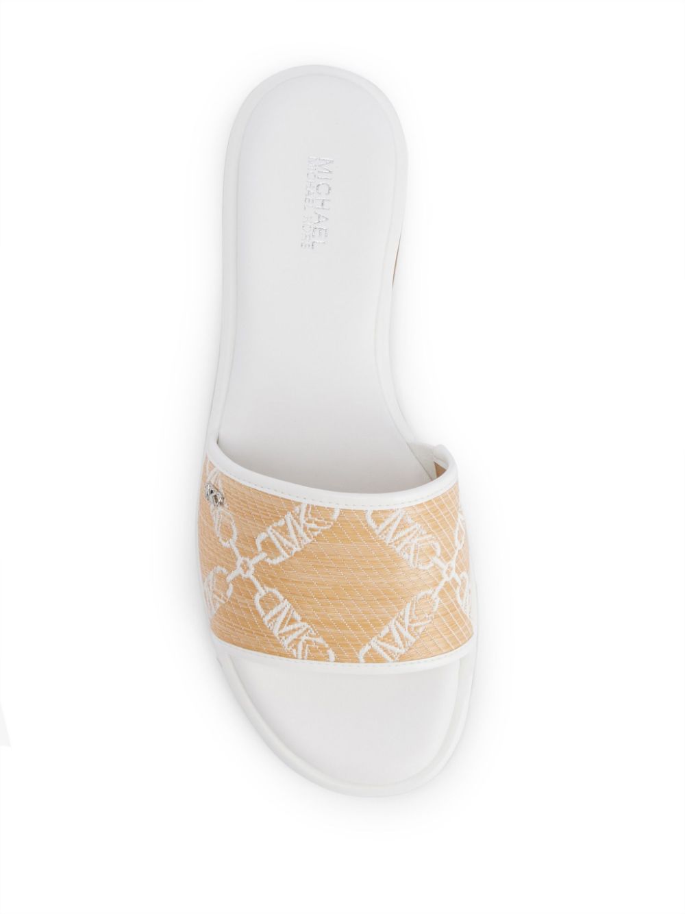 Michael Kors Saylor monogram-print sandals Neutrals