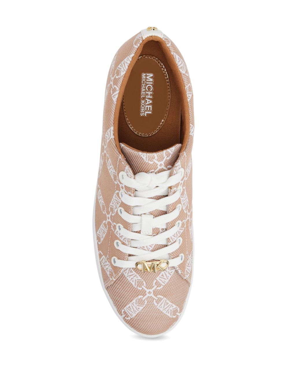 Michael Kors Keaton Empire logo-print sneakers Neutrals