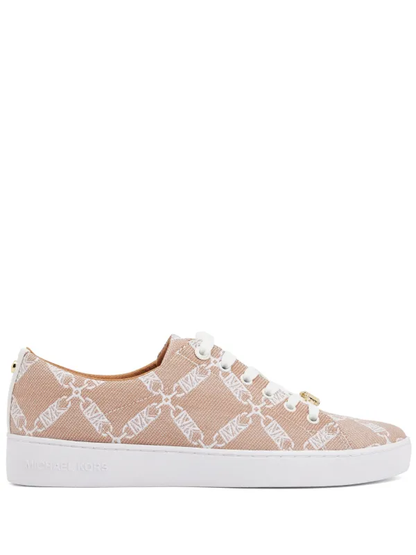 Michael Kors Keaton Empire logo print Sneakers Neutrals FARFETCH HK