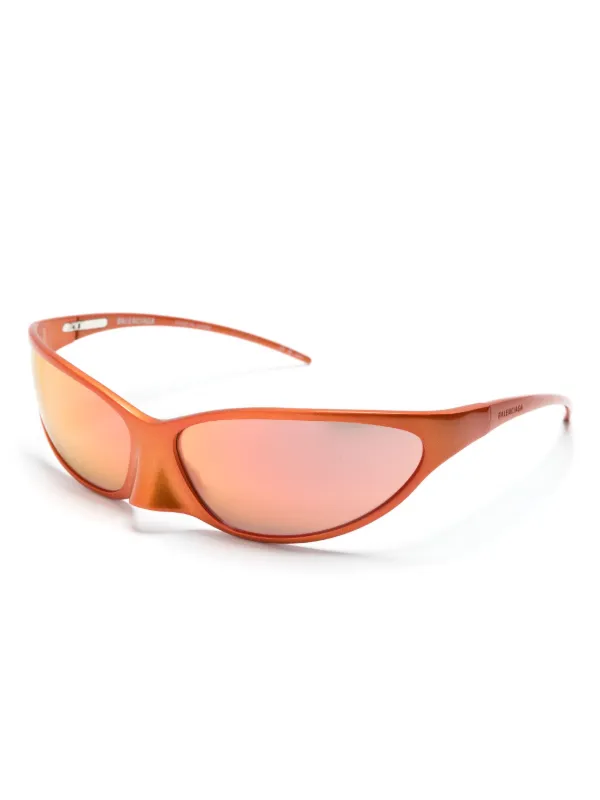 Balenciaga Eyewear Lunettes De Soleil à Monture Papillon Orange