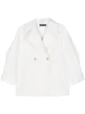 DRHOPE notched-lapels double-breasted blazer - White