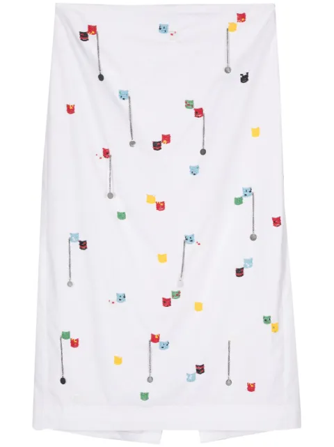 MSGM chemise à ornements de perles