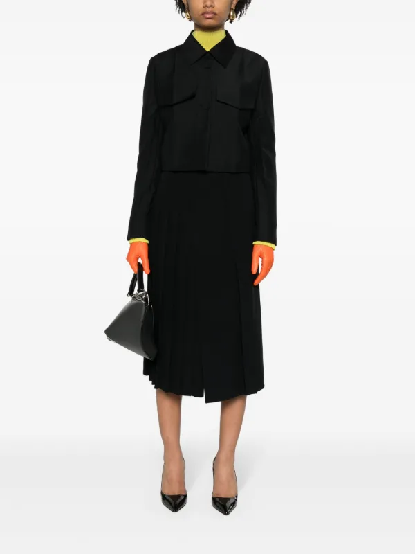 【関税込み】fendi Tailored cropped jacket FENDI Tailored Cropped Blazer | Black | FARFETCH