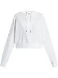 Michael Michael Kors Empire logo organic-cotton hoodie - White