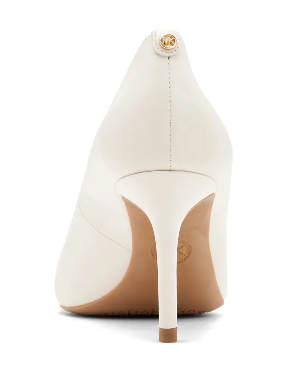 Michael Kors Alina Flex 76mm Leather Pumps | White | FARFETCH