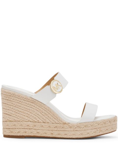 Michael Kors Lucinda leather wedge sandals 