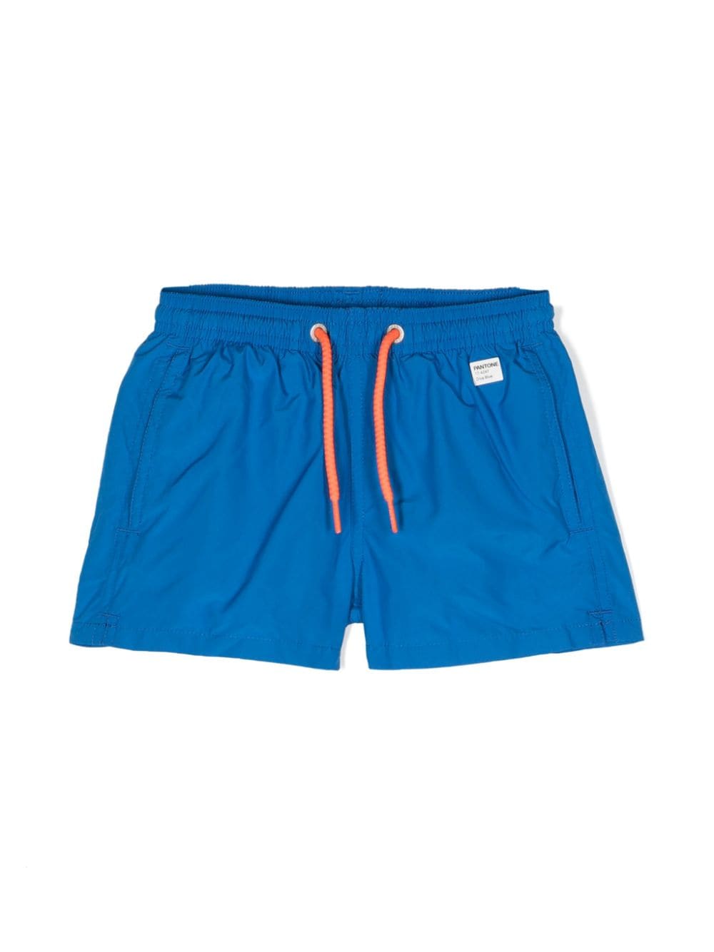 Mc2 Saint Barth Kids' Logo-appliqué Swim Shorts In Blue