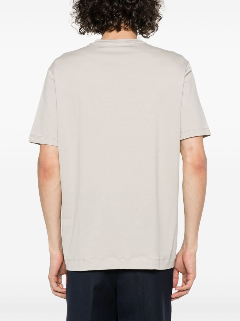Shop Cruciani Crew-neck Jersey T-shirt In Neutrals