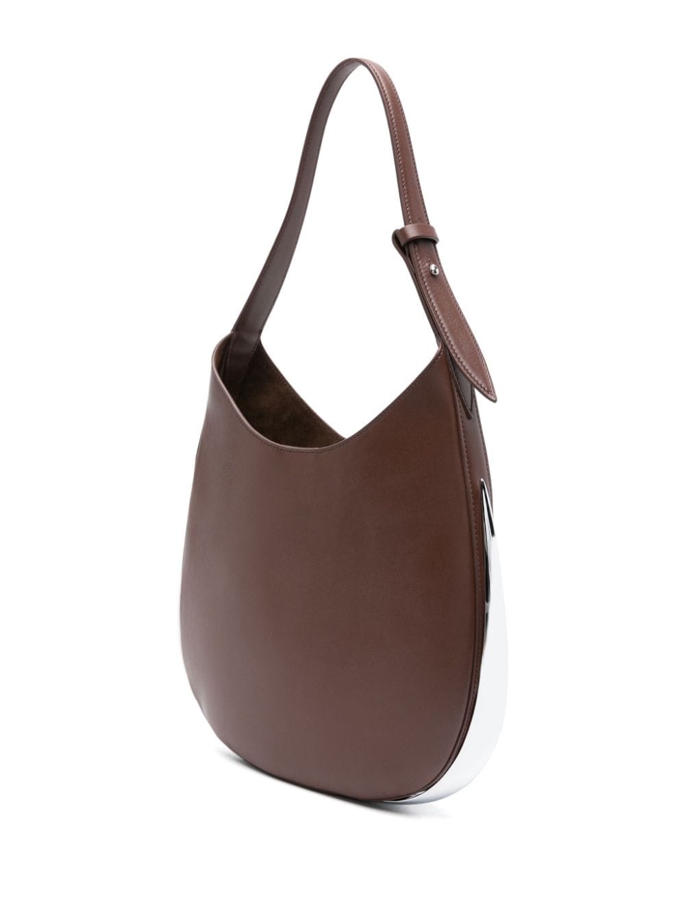 Shop Benedetta Bruzziches Amalia Leather Shoulder Bag In Brown
