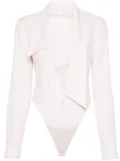 ALL IN Deep V-neck Shirt bodysuit - Pink