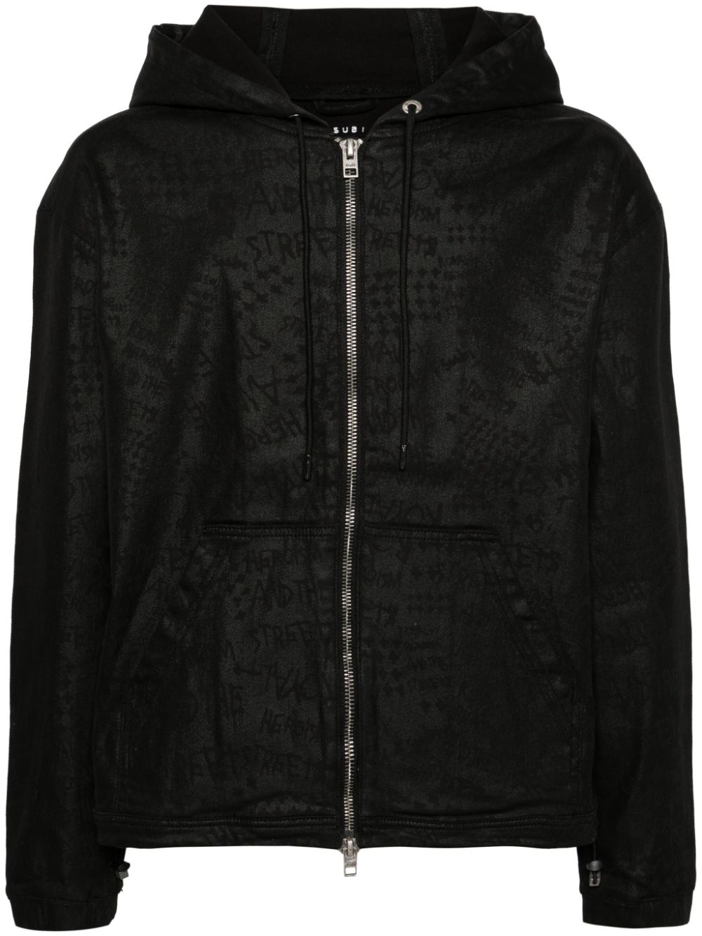 Ksubi Jacquard Hooded Jacket In Black