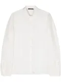 SAPIO pointed-collar twill shirt - White