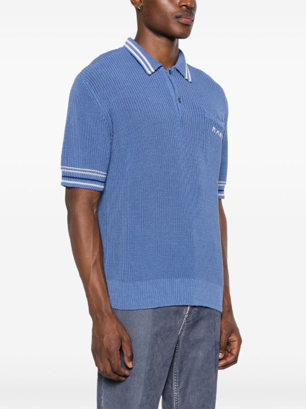 Marni chunky-knit Polo Shirt - Farfetch