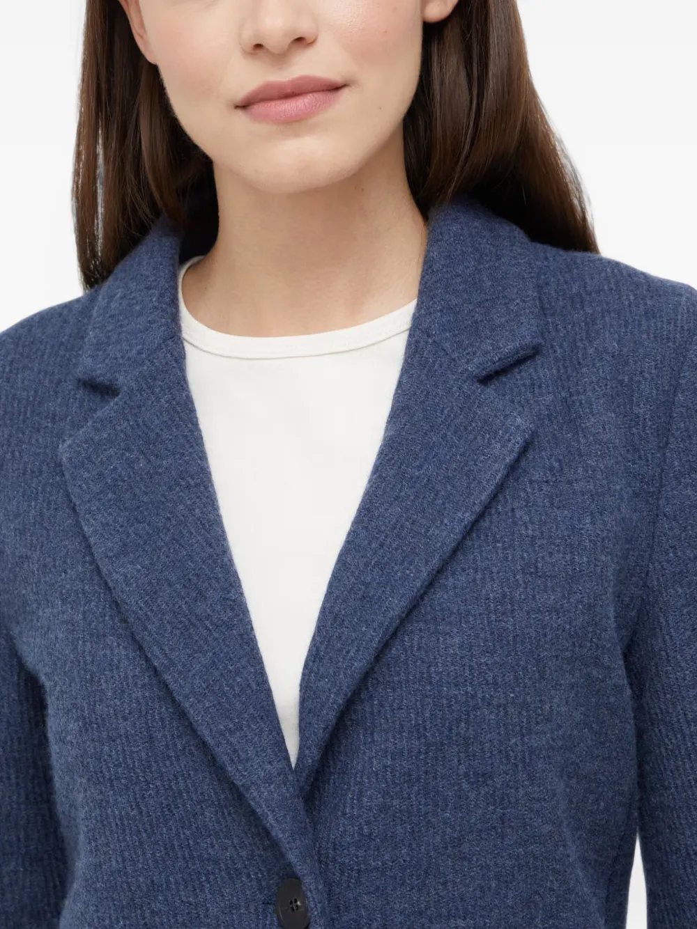 Emporio Armani Blazer met zak en knopen Blauw