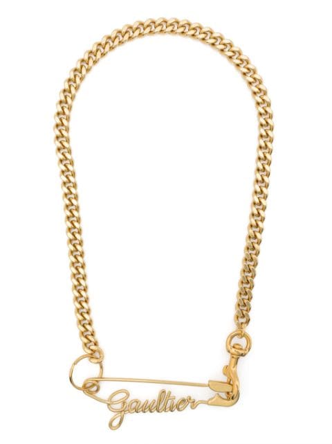 Jean Paul Gaultier Gaultier Safety Pin chain-link necklace