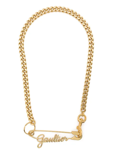 Jean Paul Gaultier Gaultier Safety Pin chain-link necklace